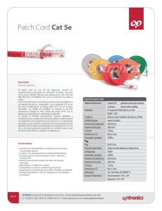 Patch Cord Cat 5e