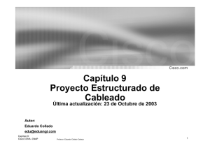 Capítulo 9 Proyecto Estructurado de Cableado