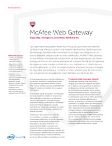 McAfee Web Gateway Ficha Técnica