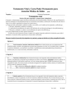 Testamento Vital y Carta Poder Permanente para