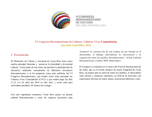 VI Congreso Iberoamericano de Cultura, Culturas Vivas Comunitarias