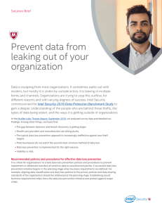 Prevent Data From Leaking Out of Your Organization