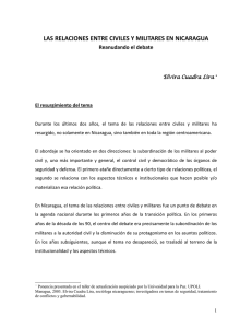 Las Relaciones entre civiles y militares en Nicaragua