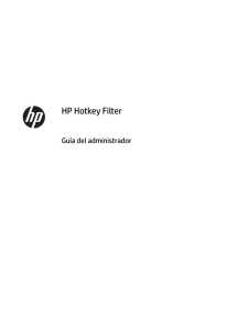HP Hotkey Filter Guía del administrador