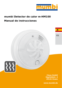 mumbi Detector de calor m-HM100 Manual de instrucciones