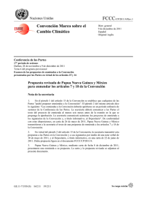 Convención Marco sobre el Cambio Climático