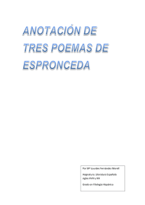 Por Mª Lourdes Fernández Morell Asignatura: Literatura Española