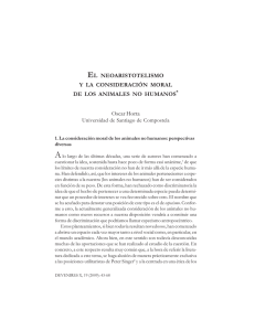 El neoaristotelismo y la consideración moral de los