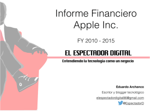 Perfil Financiero Apple Inc.