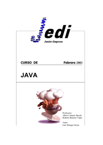 Curso de Java. Iván Párraga. 2003 - Departamento de Informática y