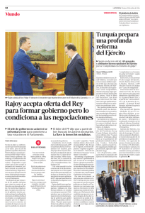 Rajoy acepta oferta del Rey para formar gobierno