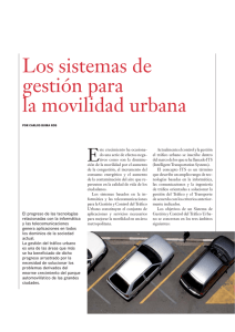 Los sistemas de gestión para la movilidad urbana