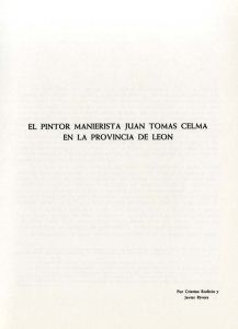 Pintor manierista Juan Tomás Celma en la provincia de