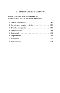 IX. RESPONSABILIDAD COLECTIVA