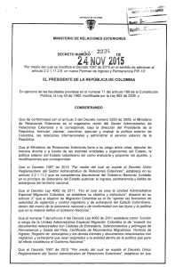 Decreto 2235 de 24 de noviembre de 2015