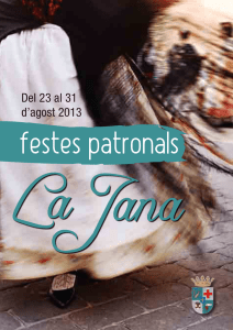 festes patronals - Ajuntament de La Jana