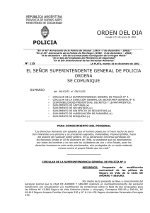 OD 115-02 - Ministerio de Seguridad Provincia de Buenos Aires