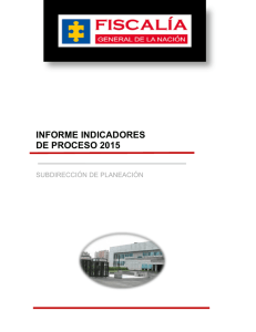 INFORME INDICADORES DE PROCESO 2015