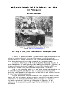 Golpe de Estado del 2 de febrero de 1989 en Paraguay