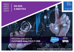 customer analytics y crm - Madrid School of Marketing