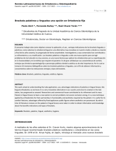 Página | 1 Brackets palatinos y linguales una opción en Ortodoncia fija
