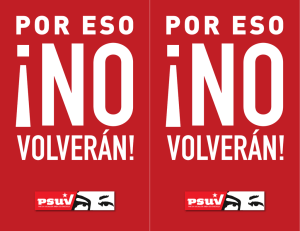 VOLVERÁN! VOLVERÁN! - Partido Socialista Unido de Venezuela