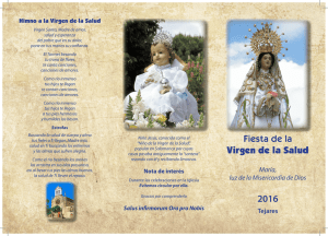 Fiesta de la Virgen de la Salud 2016