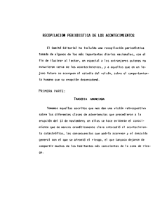 RECOPILACION PERIODISTICA DE LOS ACONTECIMIENTOS