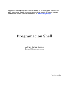 programación en Shell.