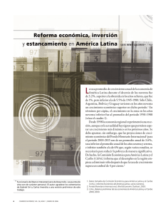 Reforma económica, inversión y estancamiento en América Latina
