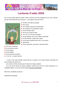 2008 Lectures d`estiu