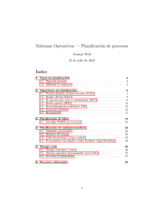 Sistemas Operativos — Planificación de procesos