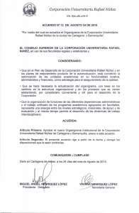 Acuerdo 12 del 24 de Agosto de 2015