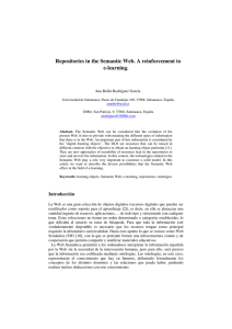 Repositories in the Semantic Web. A reinforcement - CEUR