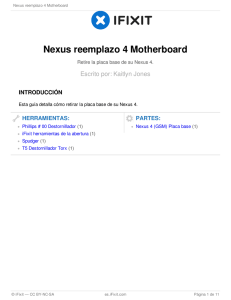 Nexus reemplazo 4 Motherboard