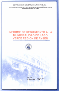 informe seguimiento 33-11 municipalidad de lago verde auditoría