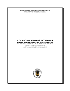 codigo de rentas internas para un nuevo puerto rico