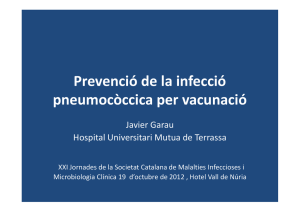 Prevenció de la infecció pneumocòccica per vacunació