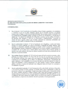DECRETO EJECUTIVO N&deg; 5 EL ORGANO EJECUTIVO, EN EL