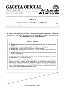 Gaceta Oficial 1652 - Oficialización de Noemas Andinas