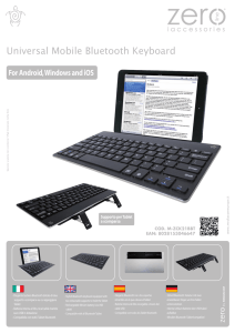 Universal Mobile Bluetooth Keyboard