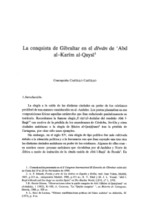 La conquista de Gibraltar en el drwan de `Abd al-Karim al