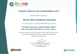 Rocio Ledesma - Chamilo User Day – Día del usuario Chamilo