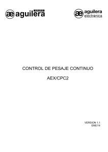 CONTROL DE PESAJE CONTINUO AEX/CPC2