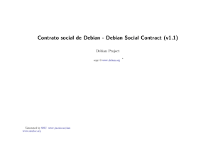 Debian: - Contrato social de Debian
