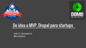 De idea a MVP, Drupal para startups