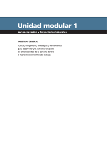 Unidad modular 1. Autoaceptación y trayectorias