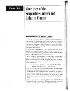 The Subjunetive in Aﬁverh Clauses