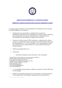 Normativa Delegación de Zona bajo el Dominio uc3m.es - e