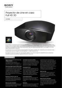 Proyector de cine en casa Full HD 3D